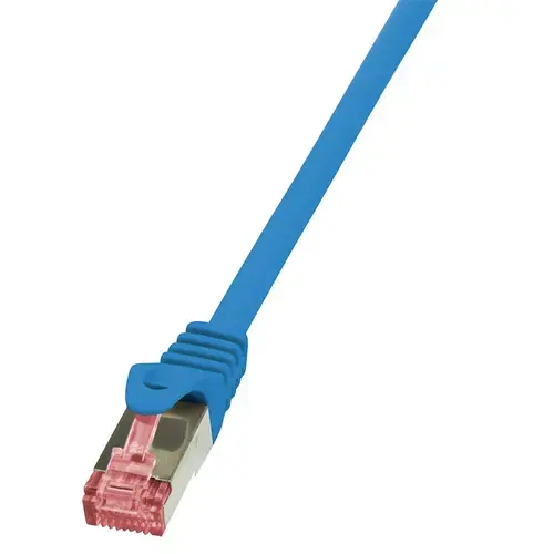 Cablu S/FTP LOGILINK Cat6, LSZH, cupru, 1 m, albastru, AWG27, dublu ecranat CQ2036S