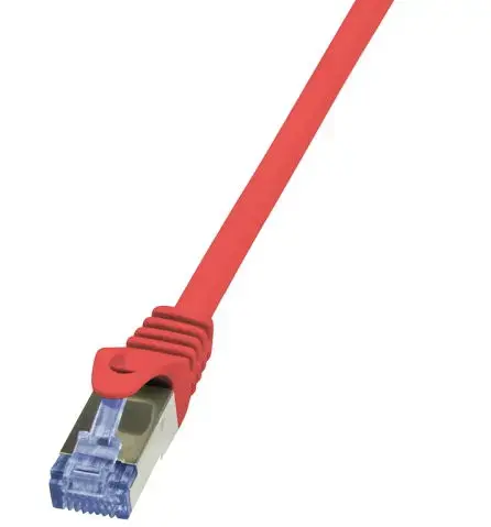 Cablu S/FTP LogiLink CQ3074S, Cat.6A, Patchcord (Rosu)