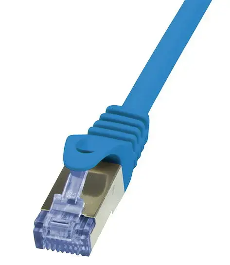 Cablu S/FTP LogiLink CQ3076S, Cat.6A, Patchcord (Albastru)