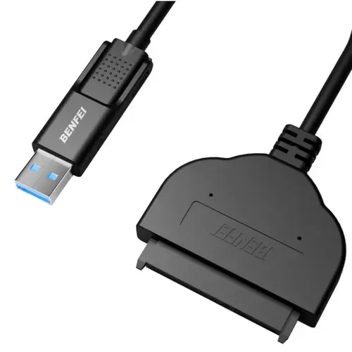 Cablu SATA Benfei, USB-A 3.0 / USB-C - SATA III, 0.27m, Negru