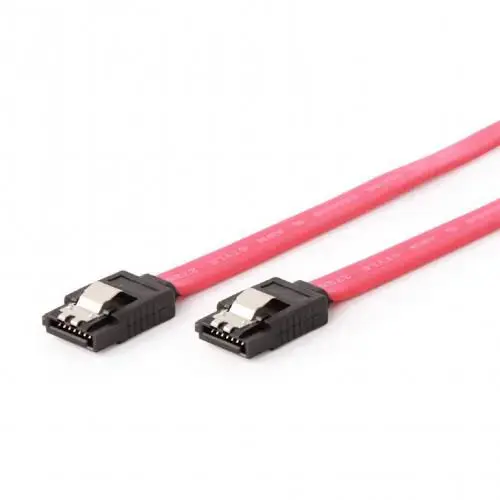 Cablu SATA III Gembird CC-SATAM-DATA90-0.3M, 30 cm (Rosu)