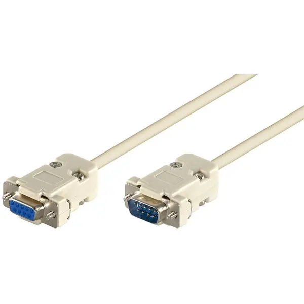 Cablu Serial RS232 D-SUB 9p Tata - D-SUB 9p Mama, 2m, Goobay