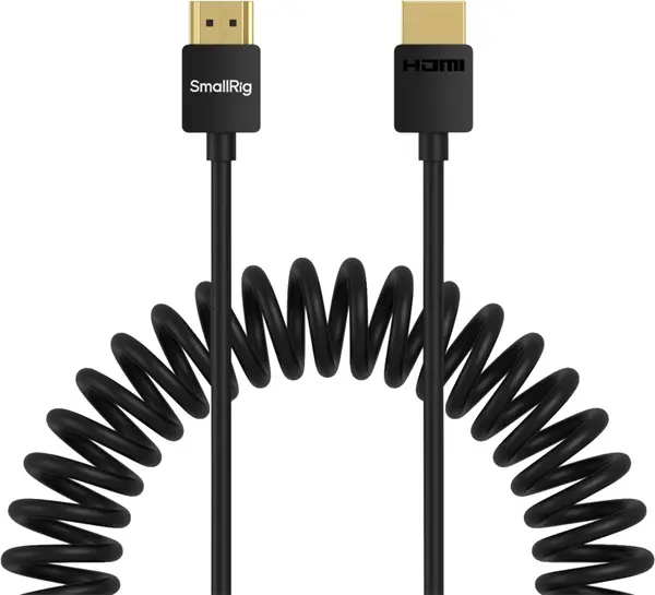 Cablu SmallRig - HDMI A/A Coiled, 10-120 cm