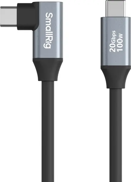Cablu SmallRig - USB-C Straight/USB-C Angled, 35 cm