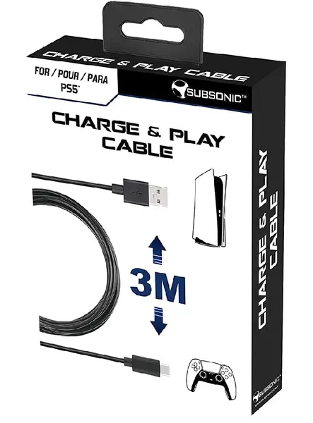 Cablu Subsonic Incarca si joaca (3M) - PS5