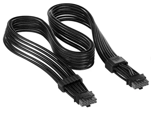 Cablu sursa CORSAIR ThermalProtect PCIe 5.1 600W 12V-2x6 (Negru)