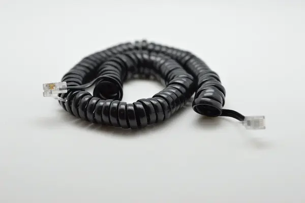 Cablu Telefon-Receptor 4 fire 2,1m/negru Engros