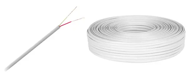Cablu telefonic cu 2 fire, lungime 100m, Alantec KAB0500