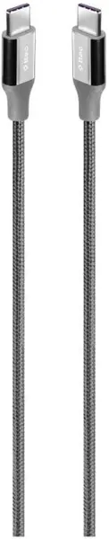 Cablu ttec - AlumiCable, Fast Charge, USB-C/USB-C, 1.5 m, 100W, gri