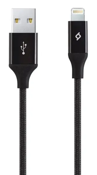 Cablu ttec – AlumiCable, USB-A/Lightning, 1.2m, negru