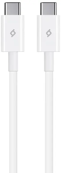 Cablu ttec - Charge/Data, USB-C/USB-C, 1.2 m, alb
