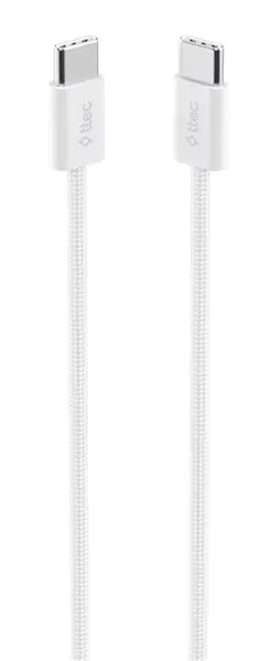 Cablu ttec - Data, USB-C/USB-C, 1 m, alb