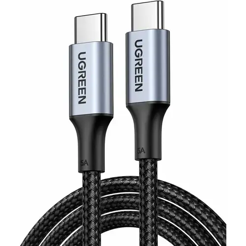 Cablu Ugreen USB-C la USB-C 100W, Super Fast Power Delivery, 1m, Negru