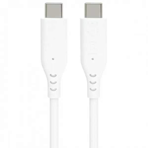 Cablu USB 2.0 type C 60W T-T 1.5m silicon Alb, ku31sa15w