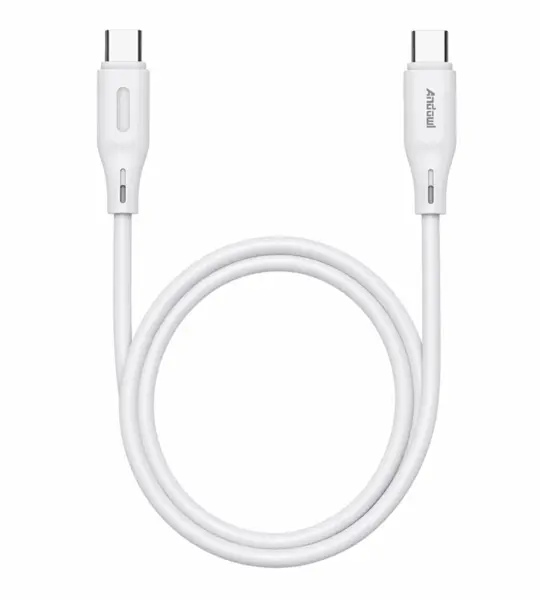 Cablu USB C la USB C incarcare rapida si transfer date Q SJ61C design premium Alb