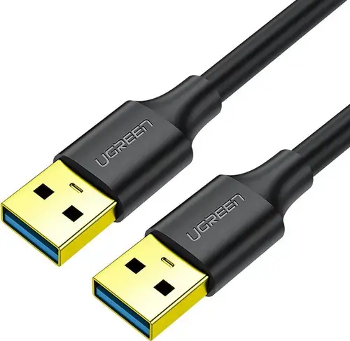 Cablu USB UGREEN 90576, USB-A la USB-A, 3m (Negru)