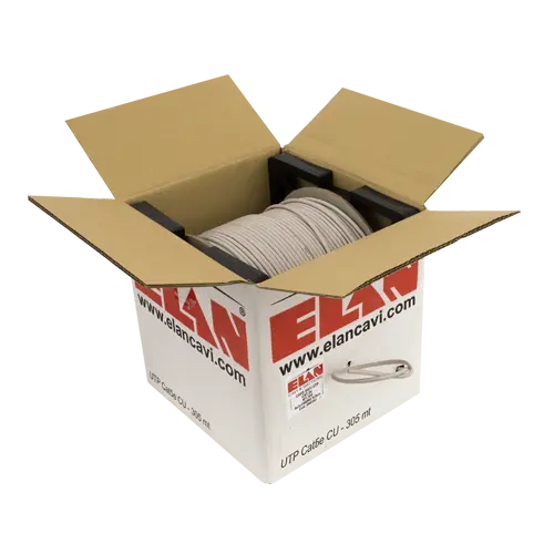 Cablu UTP Cat.6 cupru solid 100%, rolă 305m, ELAN Italia UTP-CAT6-CU