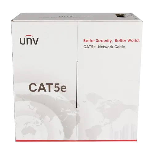 Cablu UTP Cat5e, conductor cupru solid 0.45mm, 305m, certificare ECA interior, Uniview CAB-LC2100A-E2-ECA-IN