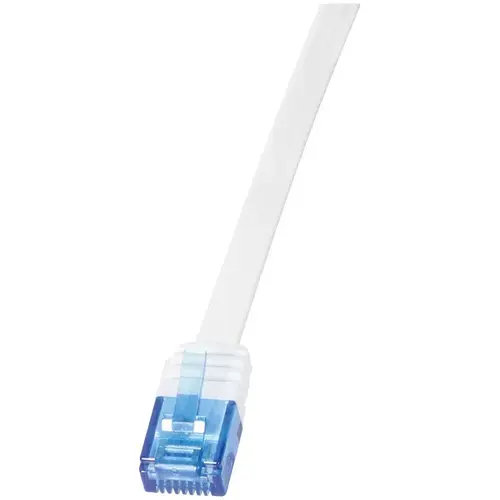Cablu UTP LOGILINK Cat6, cupru, flat, 3 m, alb, AWG32, CF2061U