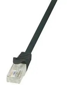 Cablu UTP LogiLink CP1063U, Patchcord, CAT.5e, 3m (Negru)