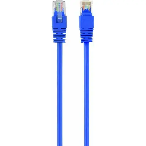 Cablu UTP SPACER SP-PT-CAT5-0.25M-BL, Cat5e, cupru-aluminiu, 0.25 m, albastru, AWG26