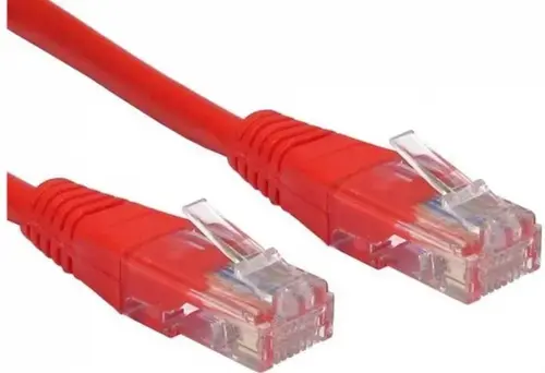 Cablu UTP Spacer SP-PT-CAT5-1M-R, Patch cord, CAT.5e, 1 m (Rosu)