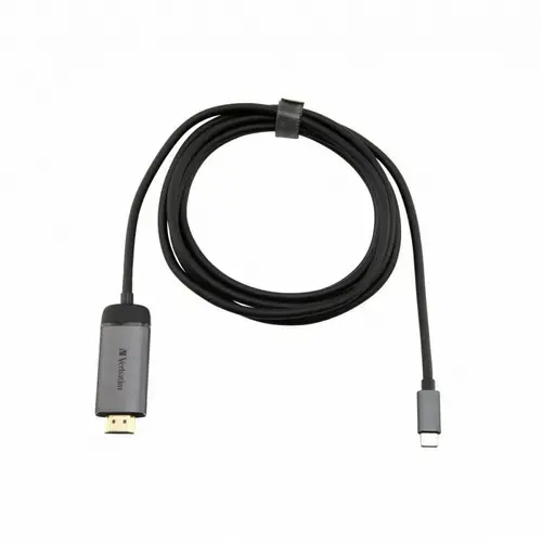 Cablu VERBATIM 49144, HDMI 4K, USB Type C, 1.5 m (Negru/Gri)