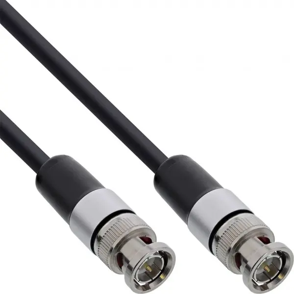 Cablu video BNC 12G-SDI 4K60Hz 75 Ohm T-T 2m, InLine IL10802S