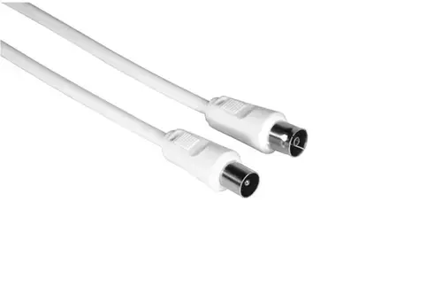 Cablu video Coaxial Hama 205031, 10m, 75dB (Alb)