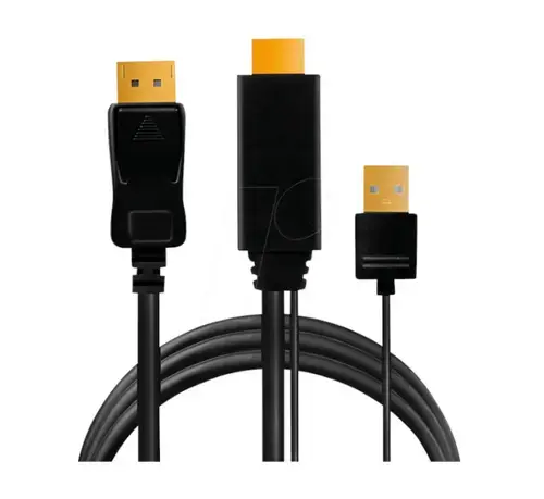 Cablu video Logilink CH0090 HDMI Male - DisplayPort Male, v1.2, 1 m, Negru