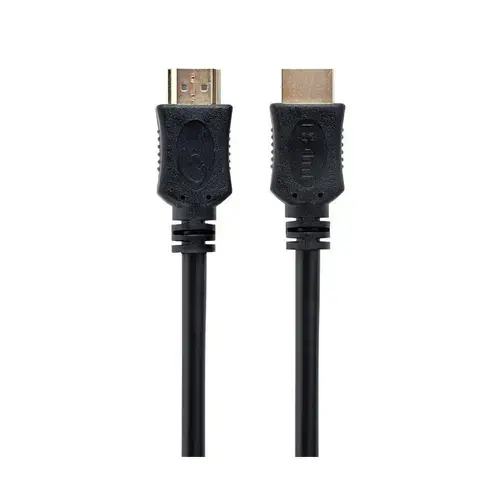 Cablu video Spacer SPC-HDMI4L-1M, HDMI tata la HDMI tata, 1m, conectori auriti, rezolutie maxima 4K 3840 x 2160 la 60 Hz, Negru