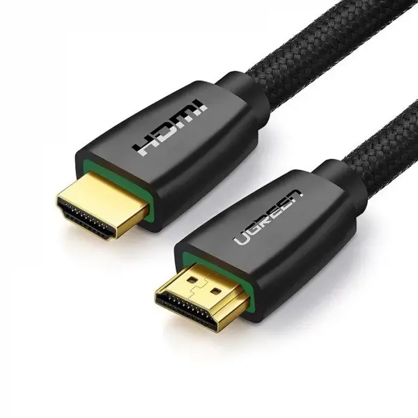 CABLU video Ugreen, "HD140" HDMI (T) la HDMI (T), rezolutie maxima 4K UHD (3840 x 2160) la 60 Hz, conectori auriti, 3m, braided, negru "80411"