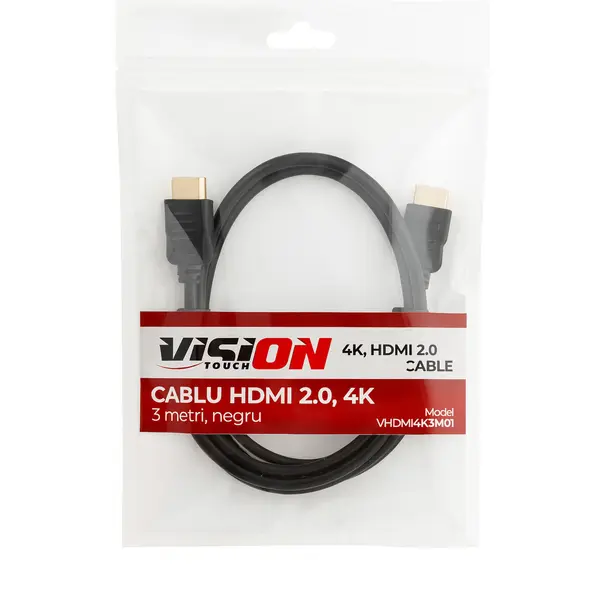 Cablu Vision Touch, HDMI, 4K, 2.0, 3M, negru, VHDMI4K3M01