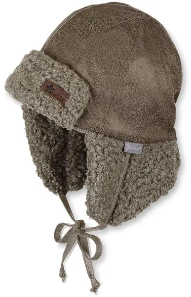 Căciulă de iarnă cu urechi pentru bebeluşi din piele eco Sterntaler - 51 cm, 18-24 luni