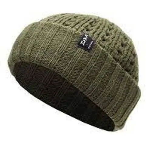 Caciula Knitted Green Beanie