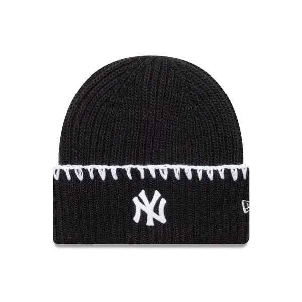 Caciula New Era Wmns Chunky Topstitch Beanie New York Yankees Blk