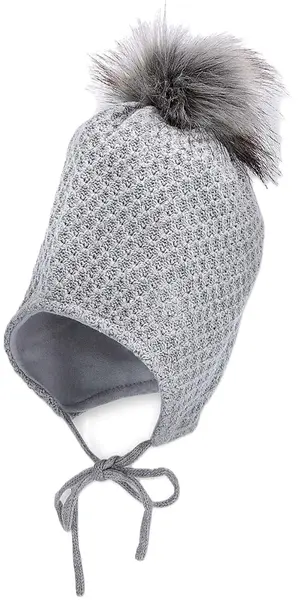 Căciulă tricotata de iarnă Sterntaler - 51 cm, 18-24 luni, gri
