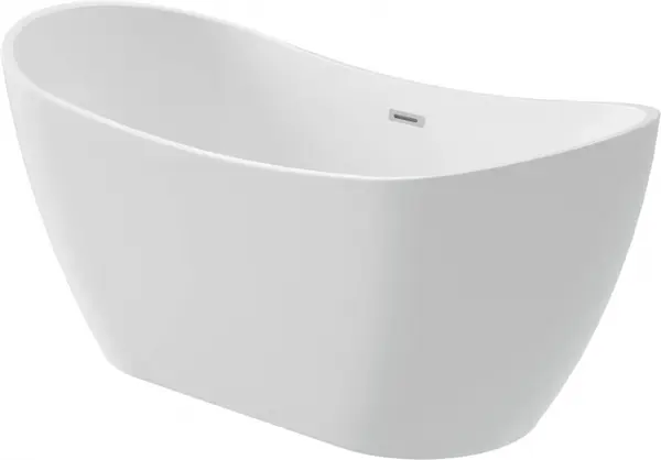 Cada baie freestanding, alba, 150x72 cm, ovala, Deante Arnika