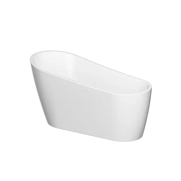 Cada baie freestanding Cersanit Zen, 167 x 72 cm, ovala, alb lucios