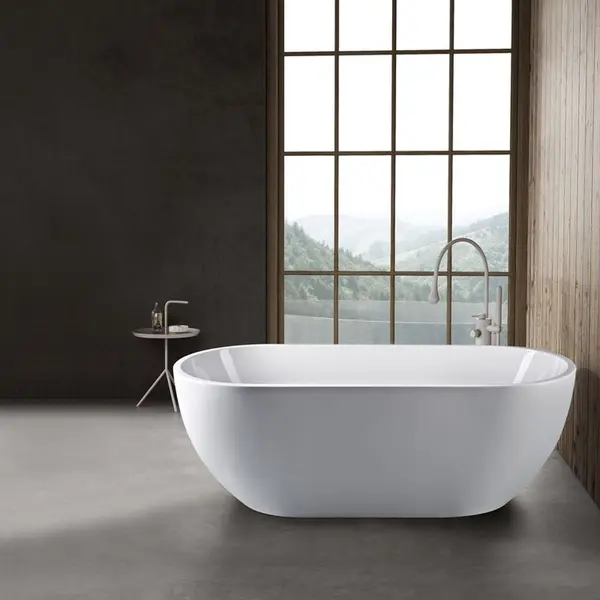 Cada baie freestanding ovala 170 x 75 cm alba Florida, Aura New