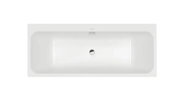 Cada baie incastrata 180x80 cm, dreptunghiulara, alb alpin, Villeroy Boch Architectura