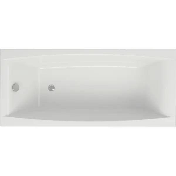 Cada baie incastrata Cersanit Virgo, 180 x 80 cm, dreptunghiulara, alb lucios