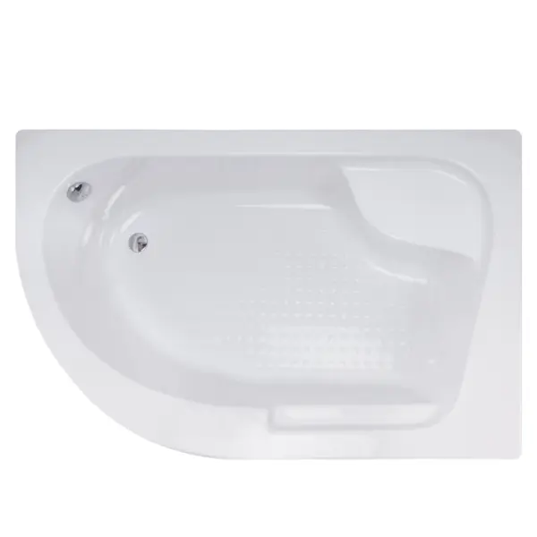 Cada baie pe colt Celesta Antares asimetrica cu masca si suport acril 150 x 100 cm dreapta
