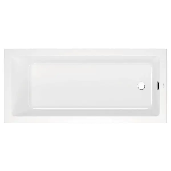Cada dreptunghiulara VilleroyBoch Targa Plus Solo alb alpin 170x75 cm