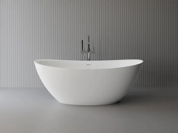 Cada freestanding compozit ovala 167x81 cm, Foglia Maralis