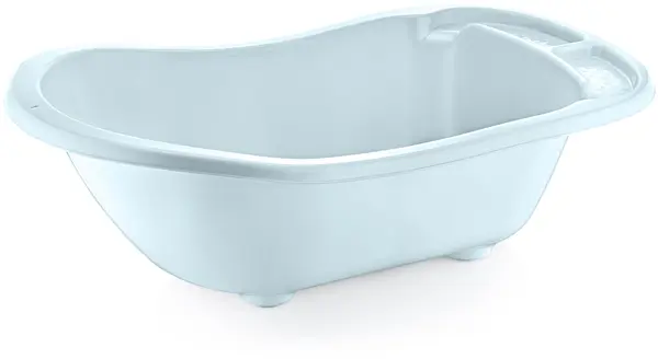Cadă pentru bebeluși cu orificiu pentru scurgere BabyJem - 89 cm, albastră