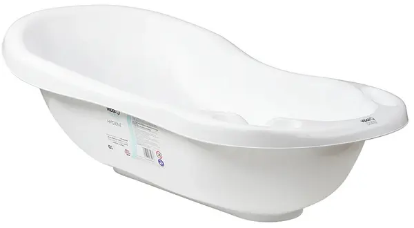 Cadă pentru bebeluși Vital Baby - Formă anatomică, 80 cm, alb