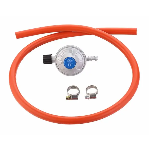 Cadac Set regulator de presiune gaz si furtun cu filet 1 pe 4 Cadac 30mBar 8515