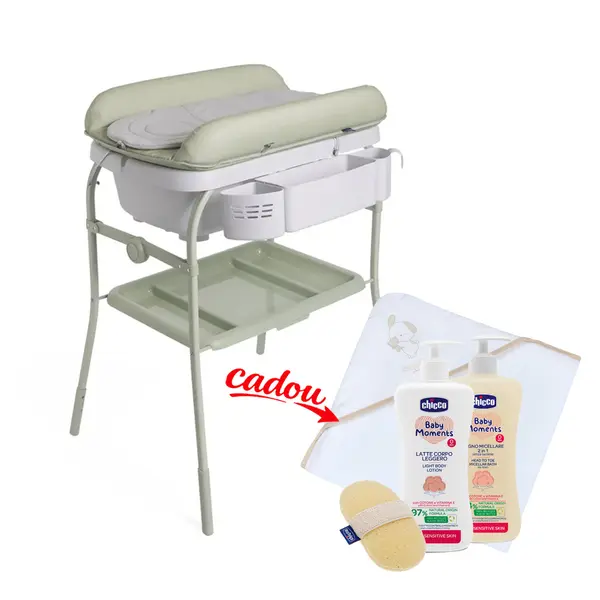 Cadita cu masa de infasat Chicco, Oasis, 0luni+