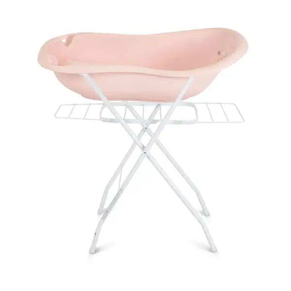 Cadita cu suport cu uscator Cangaroo Aqua Zebra Roz Pastel